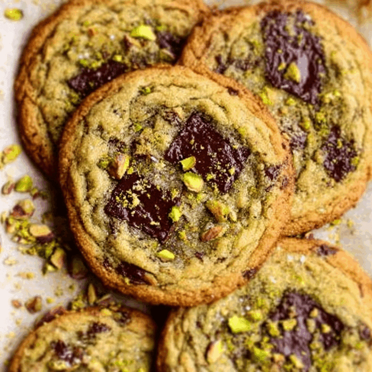 Pistachio Chocolate Chunk Cookies