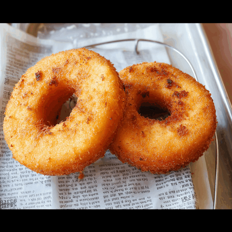 Potato Cheese Donuts with Onion Rings