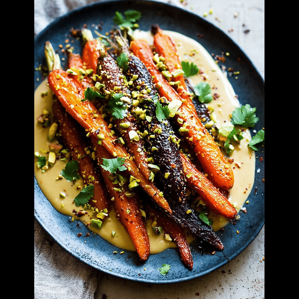 Roasted Carrots with Tahini Sauce