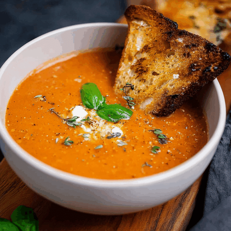 Roasted Garlic Tomato Soup