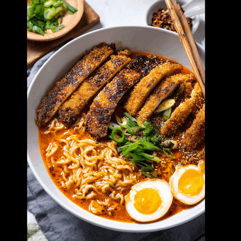 Spicy Miso Chicken Katsu Ramen