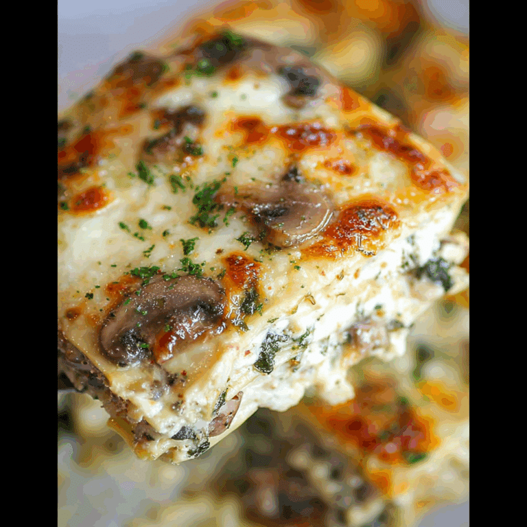 Spinach Mushroom Lasagna