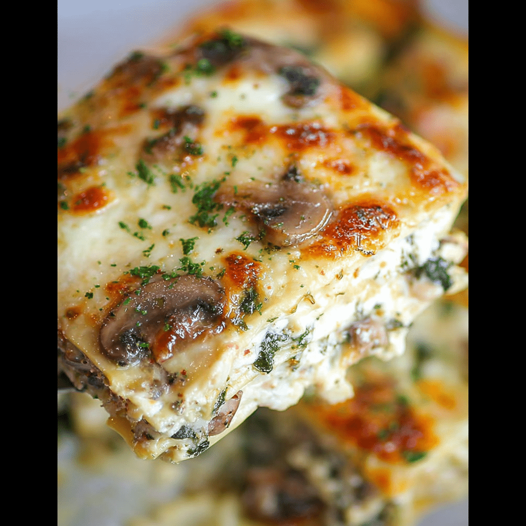 Spinach Mushroom Lasagna