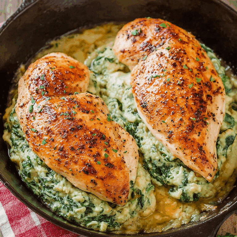 Spinach Stuffed Chicken Breasts