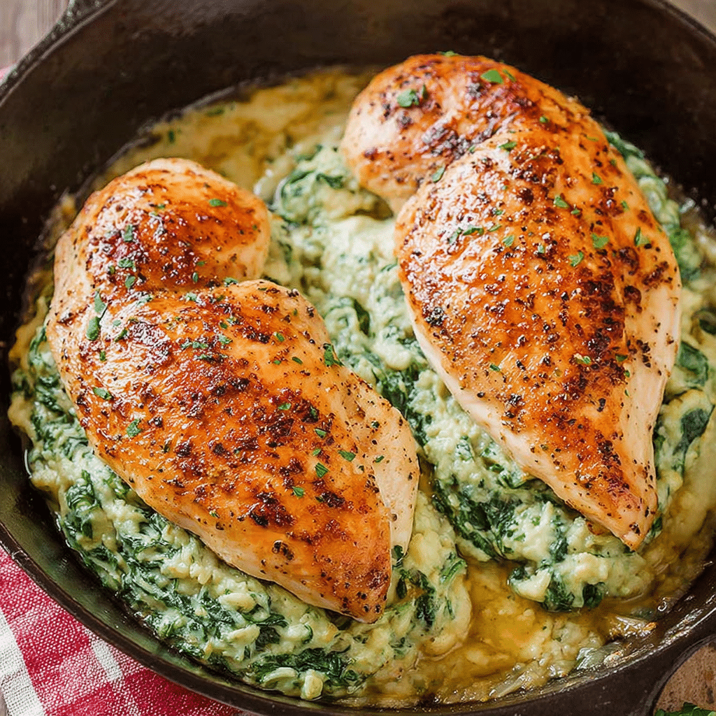 Spinach Stuffed Chicken Breasts