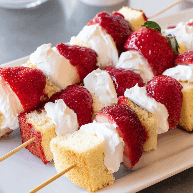 Strawberry Shortcake Skewers
