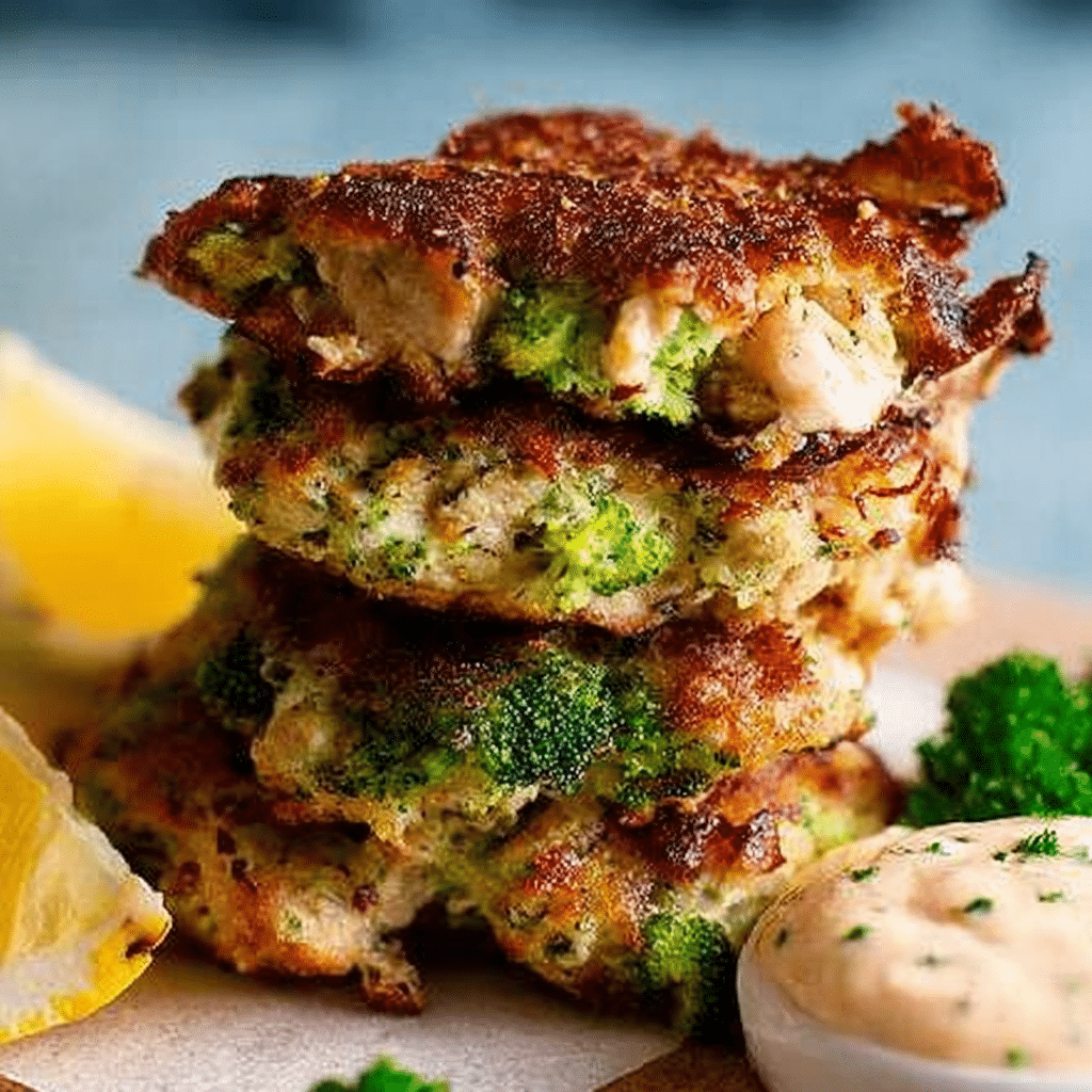 Chicken and Broccoli Burgers