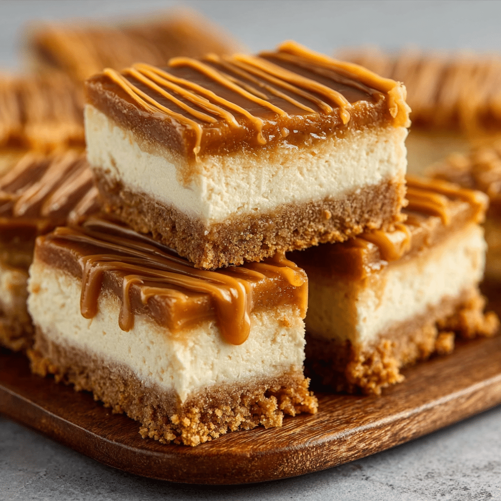 Cookie Butter Caramel Cheesecake Bars Recipe