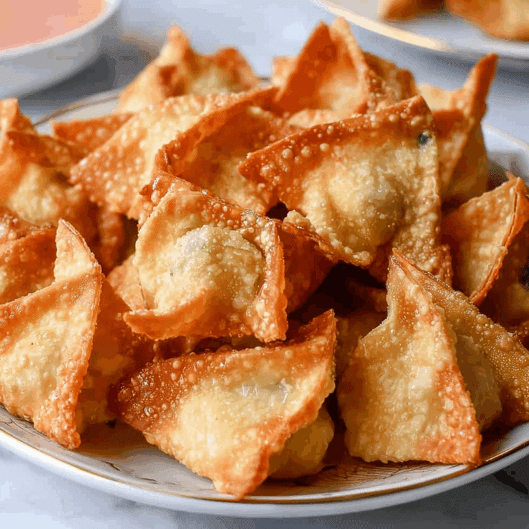 Crab Rangoon with Creamy Filling
