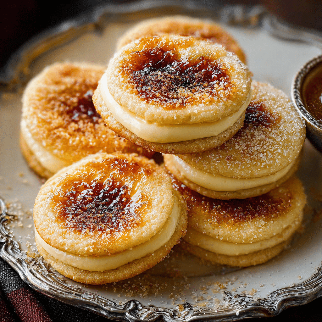 Creme Brulee Cookies with Vanilla Pastry Cream