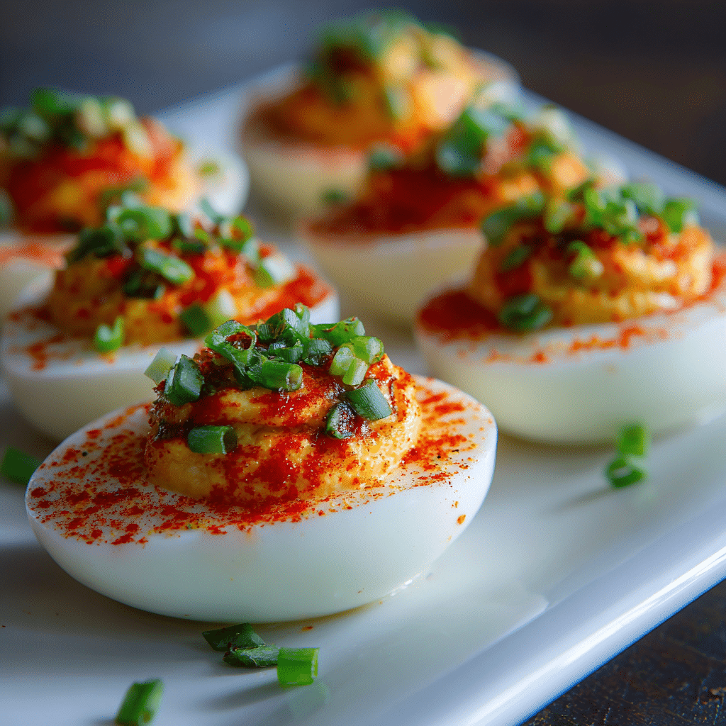 Deviled Eggs with Sriracha