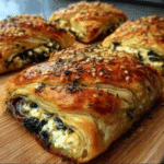 Feta and Red Onion Plait