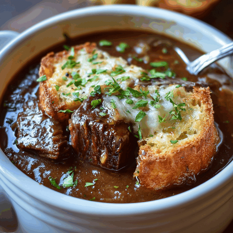 French Onion Short Rib Soup