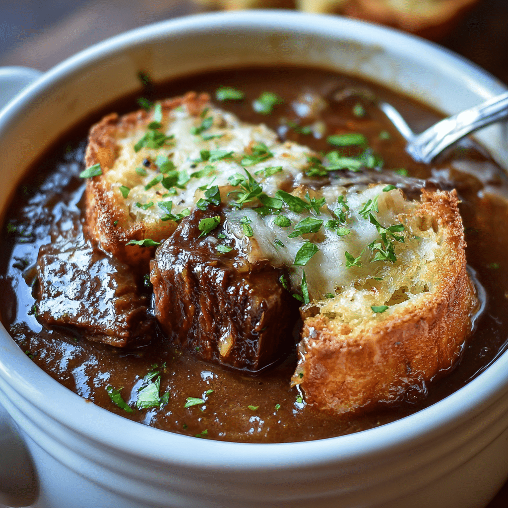 French Onion Short Rib Soup