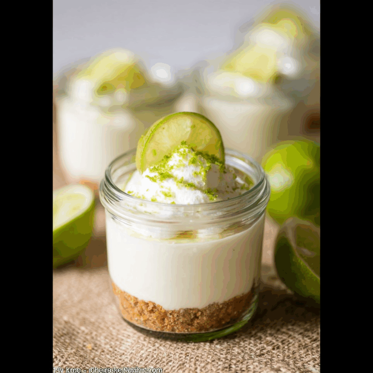 No Bake Key Lime Cheesecake Jars