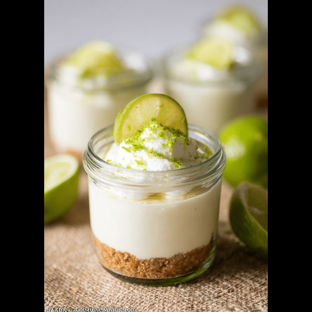 No Bake Key Lime Cheesecake Jars