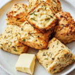 Onion Chive Biscuits with Parmesan Cheese