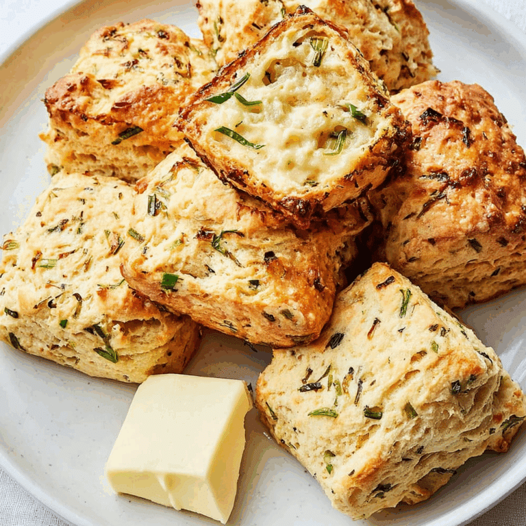 Onion Chive Biscuits with Parmesan Cheese