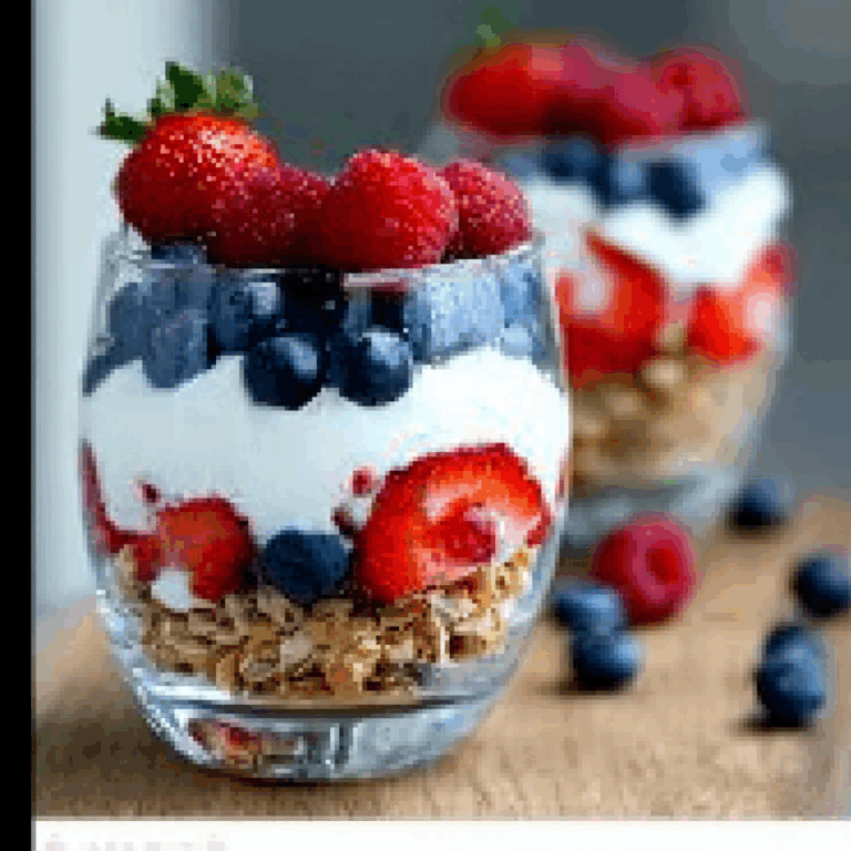 Patriotic Parfaits with Fresh Berries