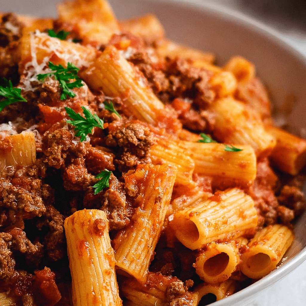 Rigatoni Bolognese
