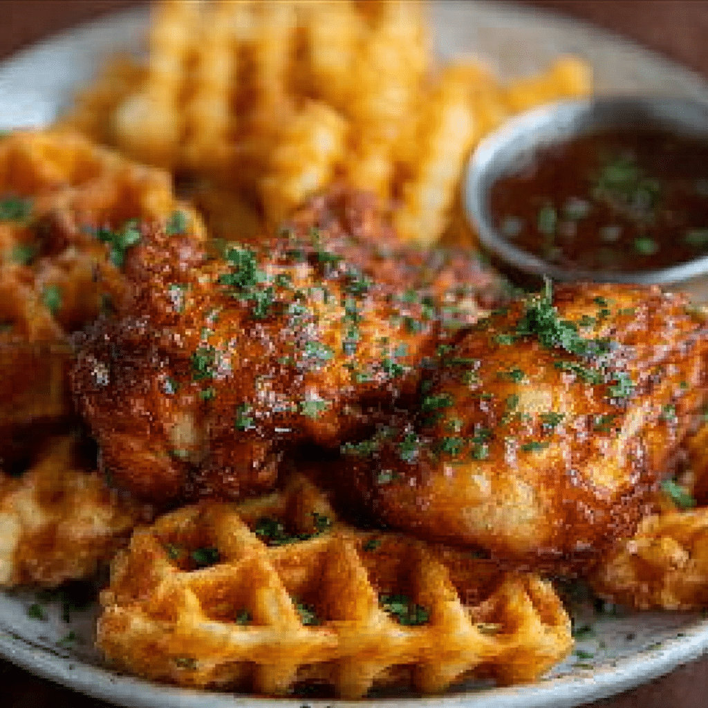 Salt and Pepper Toast Waffle Fries