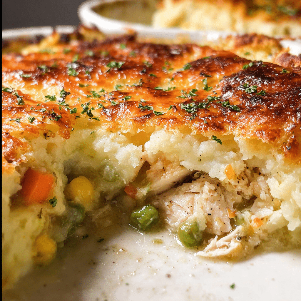 Turkey Mashed Potato Pot Pie