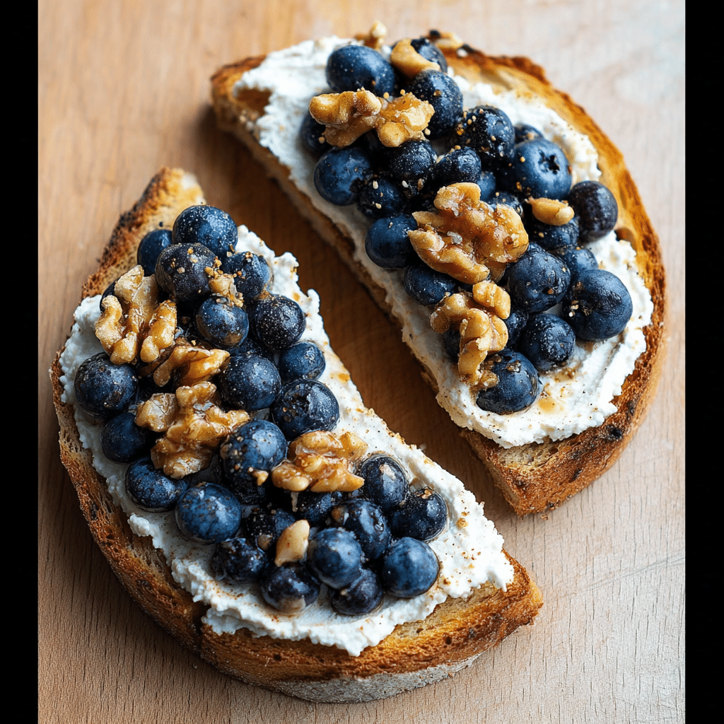 Whipped Ricotta & Blueberry Toast
