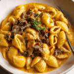 Creamy Beef and Shells Recipe