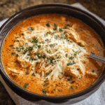 Crock Pot Creamy Chicken Parmesan Soup