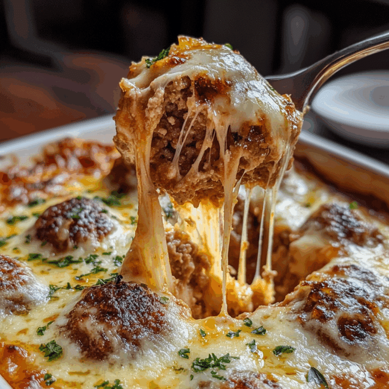 Dump and Bake Meatball Casserole