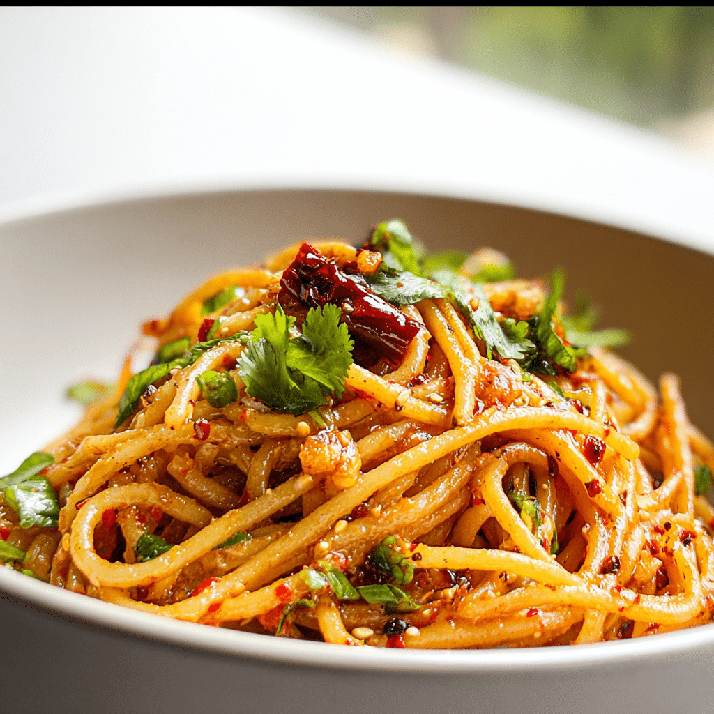 Garlic Chili Oil Spaghetti