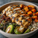 Maple Dijon Chicken Harvest Bowls