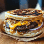 The Famous Dubai Paratha Smash Burger